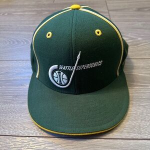 NBA Hardwood Classics 100% Wool Seattle Supersonics Baseball Cap